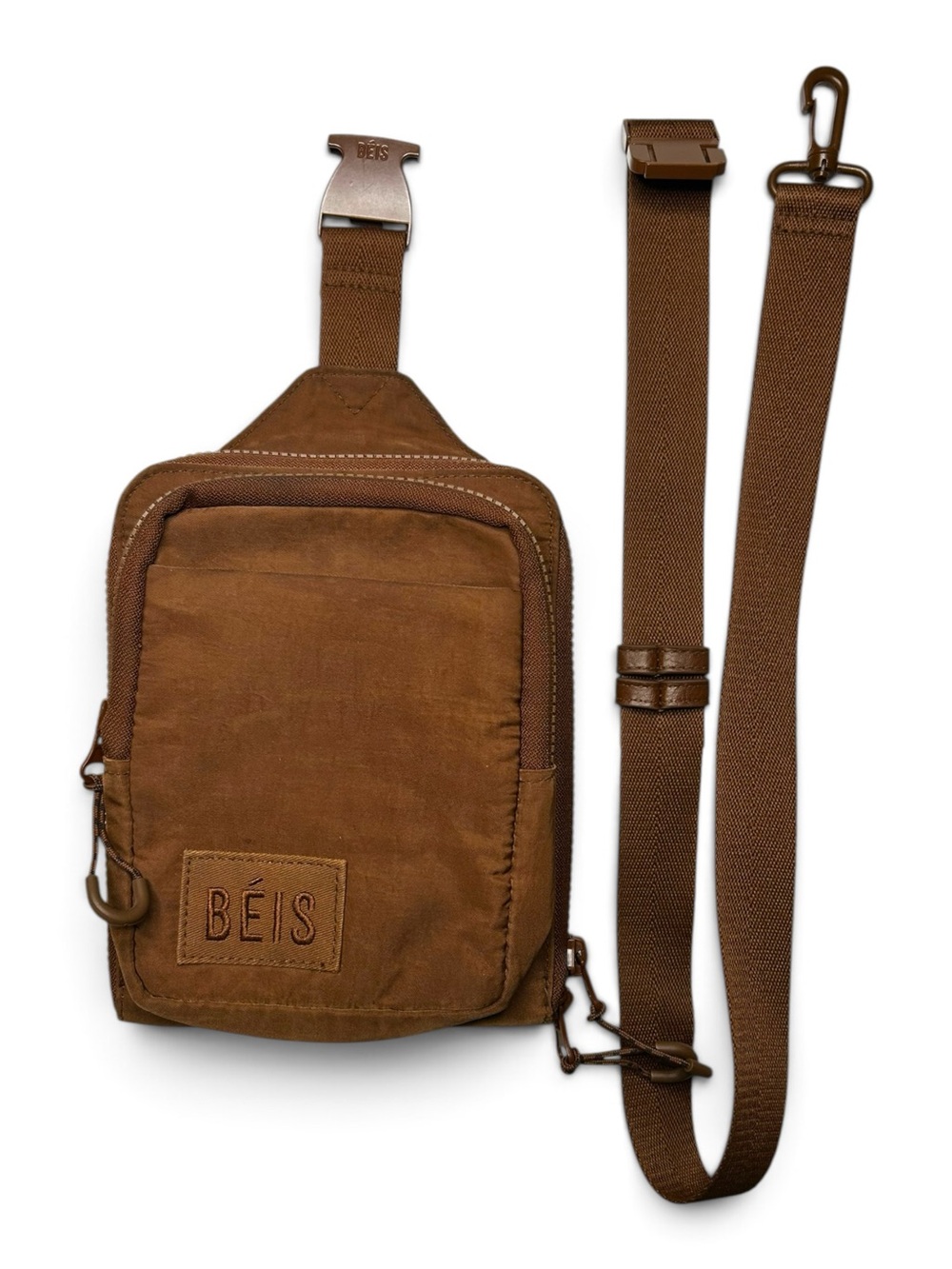 BEIS The Sport Sling Maple Brown Crossbody Bag